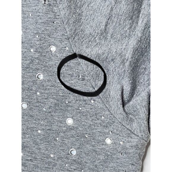 Weekends + Chico's French Terry Gray Sweatshirt 1=M=8/10 Minimalist Casual - Picture 9 of 12